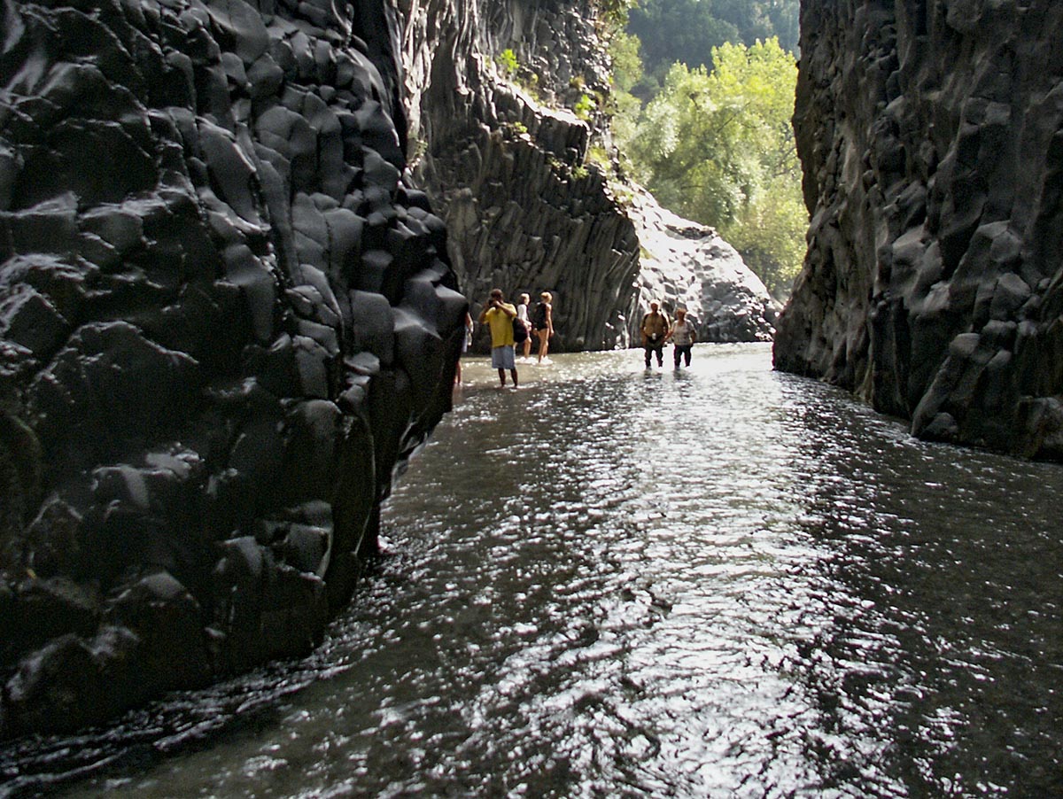 Blick aus der Schlucht